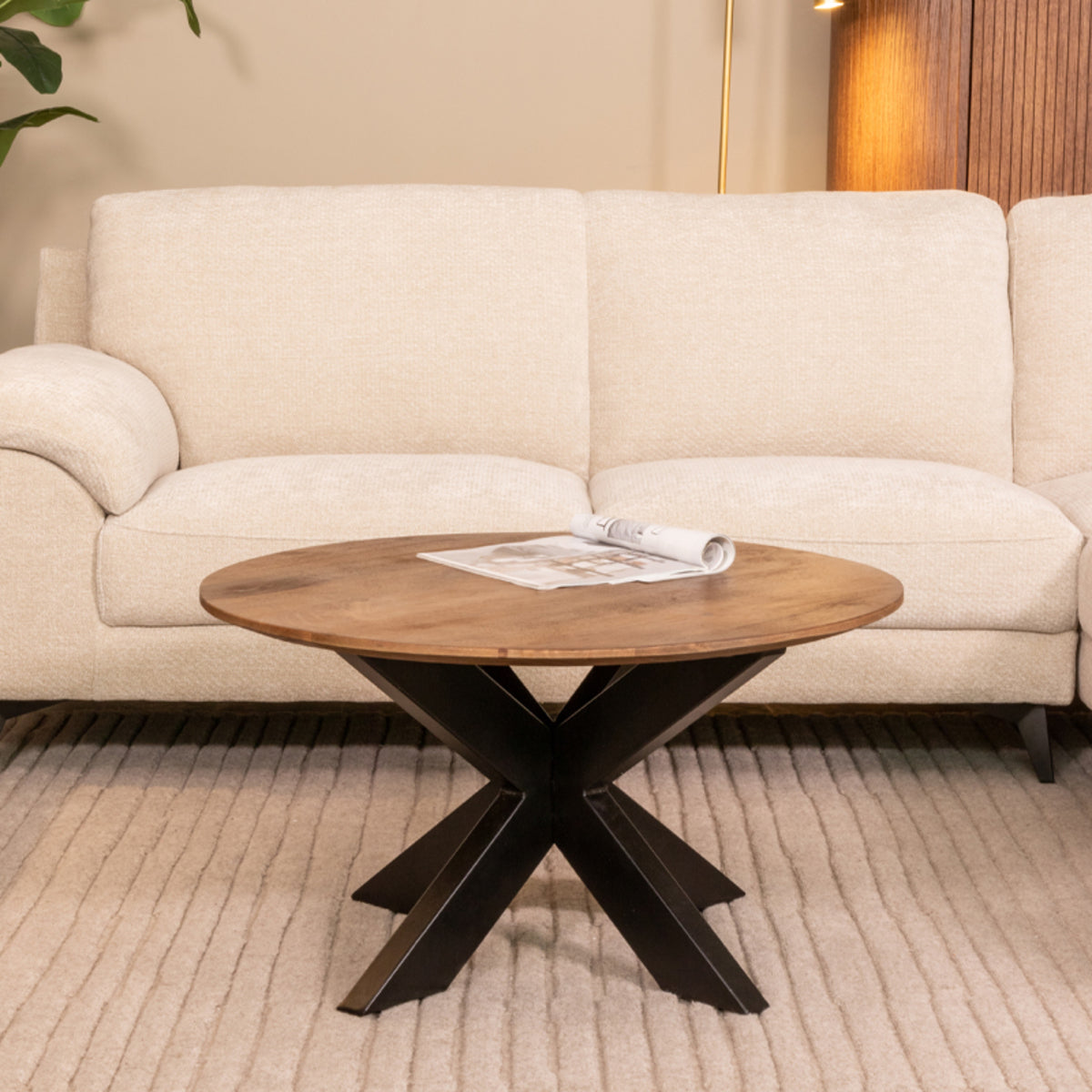 LABEL51 Salontafel Otis - Nature - Mangohout - 80 cm van LABEL51 - laagste prijs offerte van PureWonen