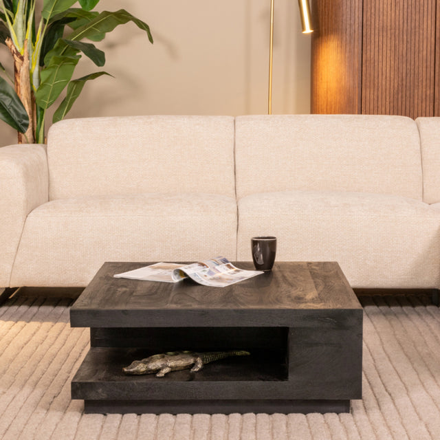 LABEL51 Salontafel Square - Zwart - Mangohout - 80 cm van LABEL51 – Luxe comfort op maat van PureWonen. Vraag naar de beste prijs.