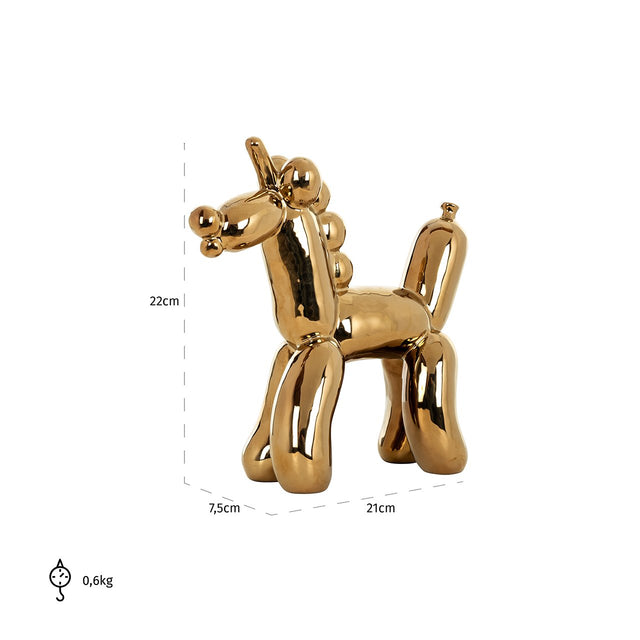 Deco object Balloonicorn gold (Gold) van Richmond Interiors – Luxe comfort op maat van PureWonen. Vraag naar de beste prijs.