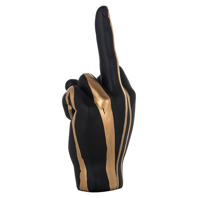 Deco object hand digitus (Black/gold) van Richmond Interiors – Luxe comfort op maat van PureWonen. Vraag naar de beste prijs.