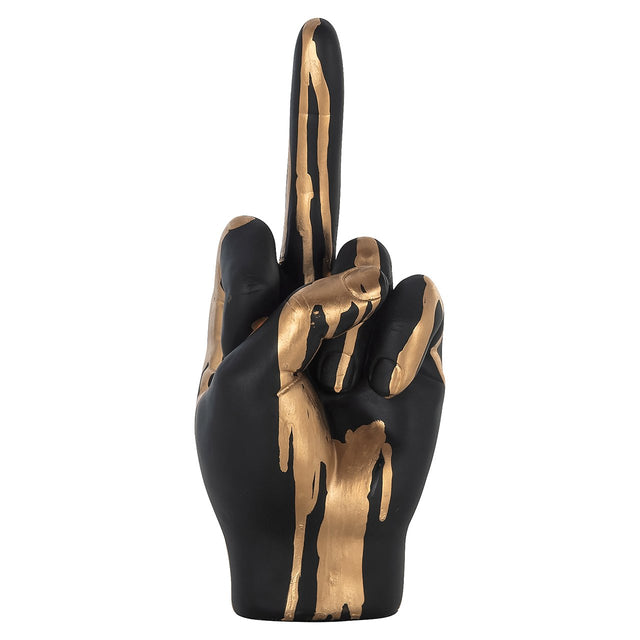 Deco object hand digitus (Black/gold) van Richmond Interiors – Luxe comfort op maat van PureWonen. Vraag naar de beste prijs.