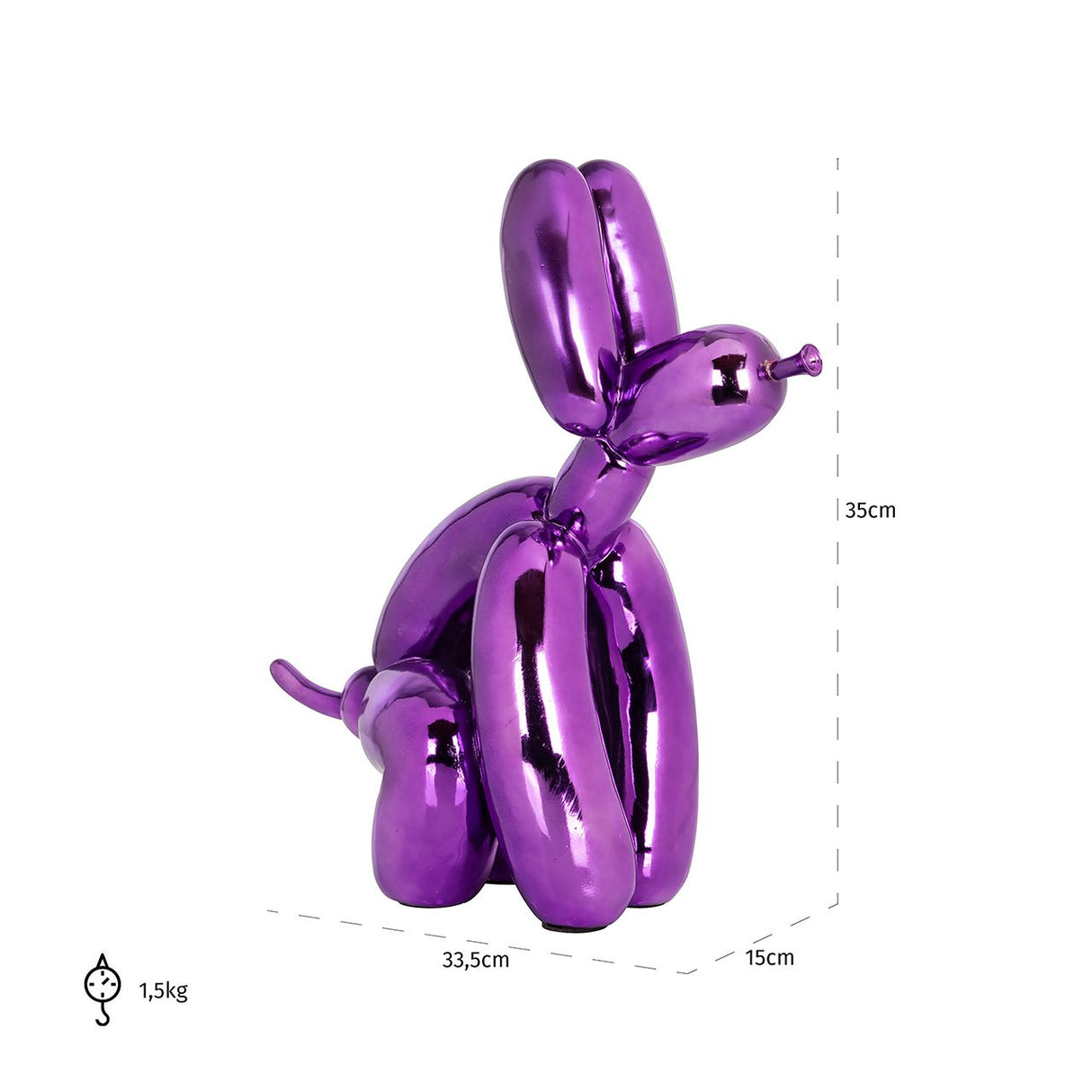 Dog deco object paars van Richmond Interiors – Luxe comfort op maat van PureWonen. Vraag naar de beste prijs.