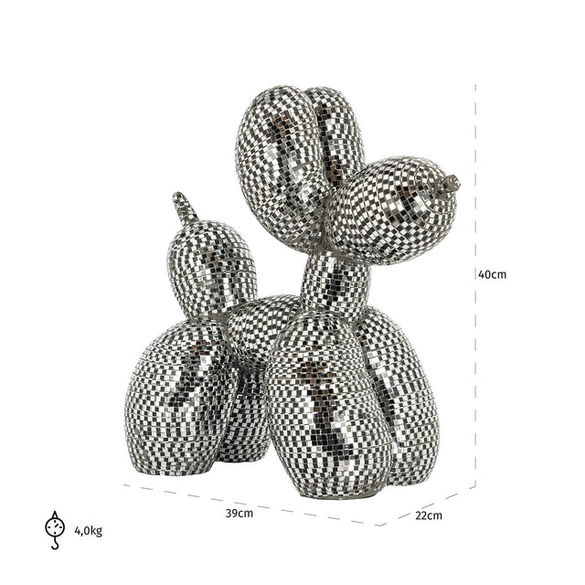 Dog deco object spiegel zwart (Black) van Richmond Interiors – Luxe comfort op maat van PureWonen. Vraag naar de beste prijs.