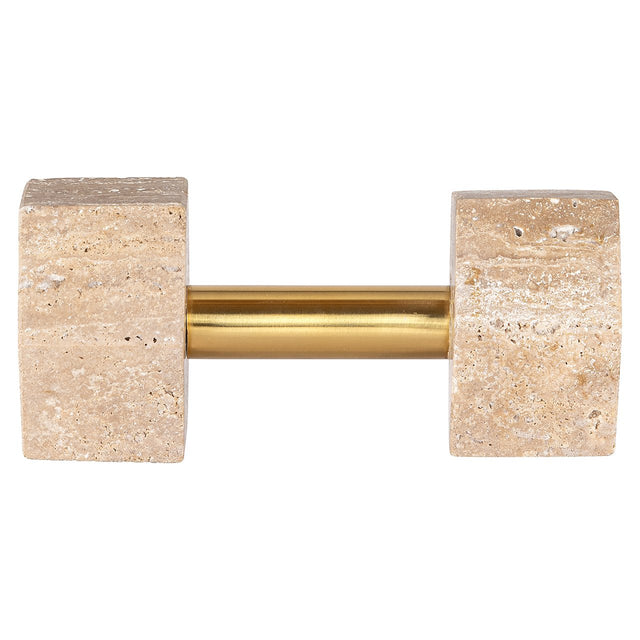 Deco object Dumble beige / shiny brass (Beige) van Richmond Interiors – Luxe comfort op maat van PureWonen. Vraag naar de beste prijs.