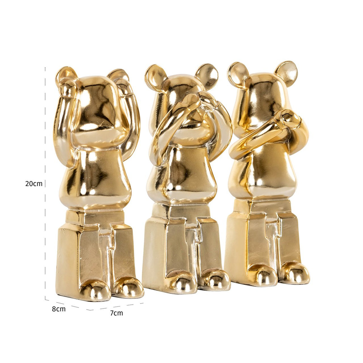 Deco object Berna set van 3 (Gold) van Richmond Interiors – Luxe comfort op maat van PureWonen. Vraag naar de beste prijs.