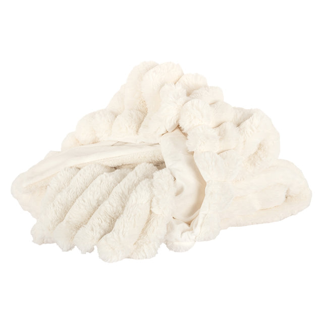 Furry Blanket Amin (White) van Richmond Interiors – Luxe comfort op maat van PureWonen. Vraag naar de beste prijs.