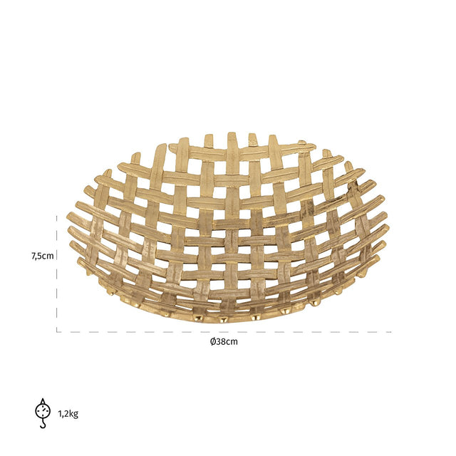 Schaal Barry (Gold) van Richmond Interiors – Luxe comfort op maat van PureWonen. Vraag naar de beste prijs.