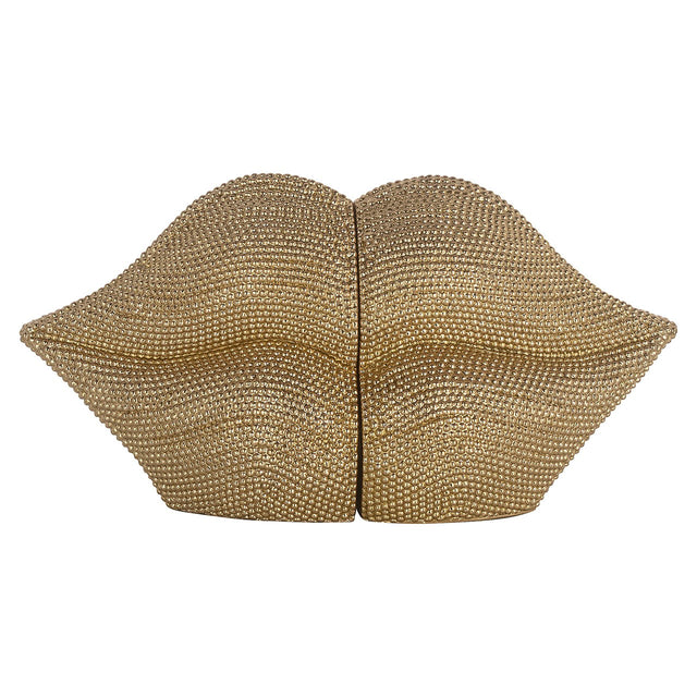 Boekenstandaard Kiss goud (Gold) van Richmond Interiors – Luxe comfort op maat van PureWonen. Vraag naar de beste prijs.