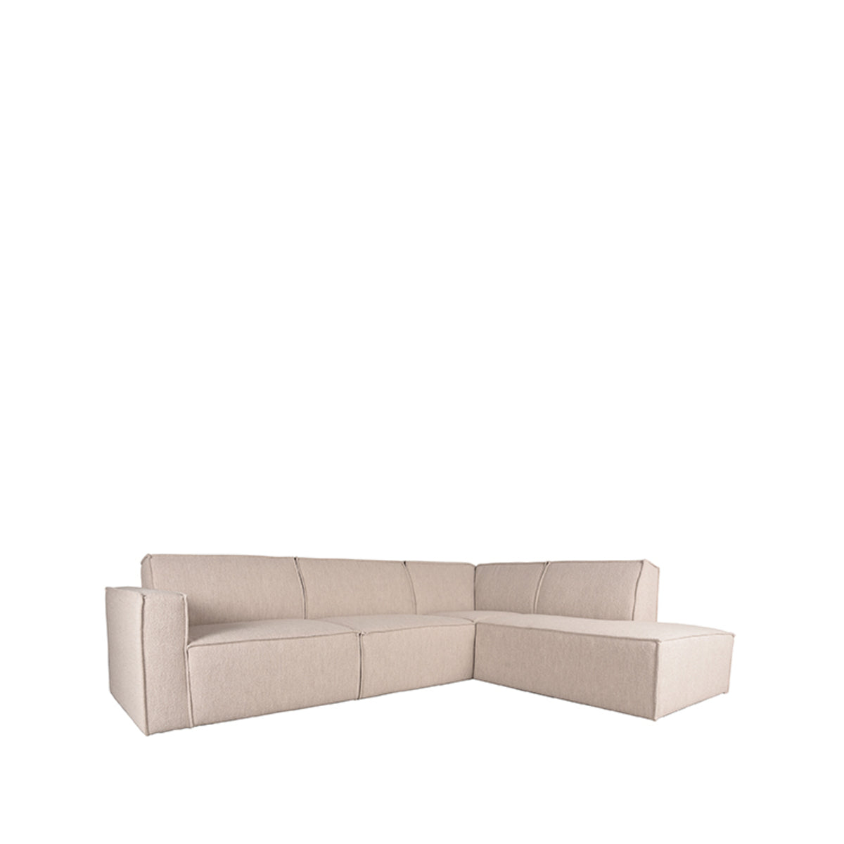 LABEL51 Hoekbank Kay - Naturel - Boucle - Rechts van LABEL51 – Luxe comfort op maat van PureWonen. Vraag naar de beste prijs.