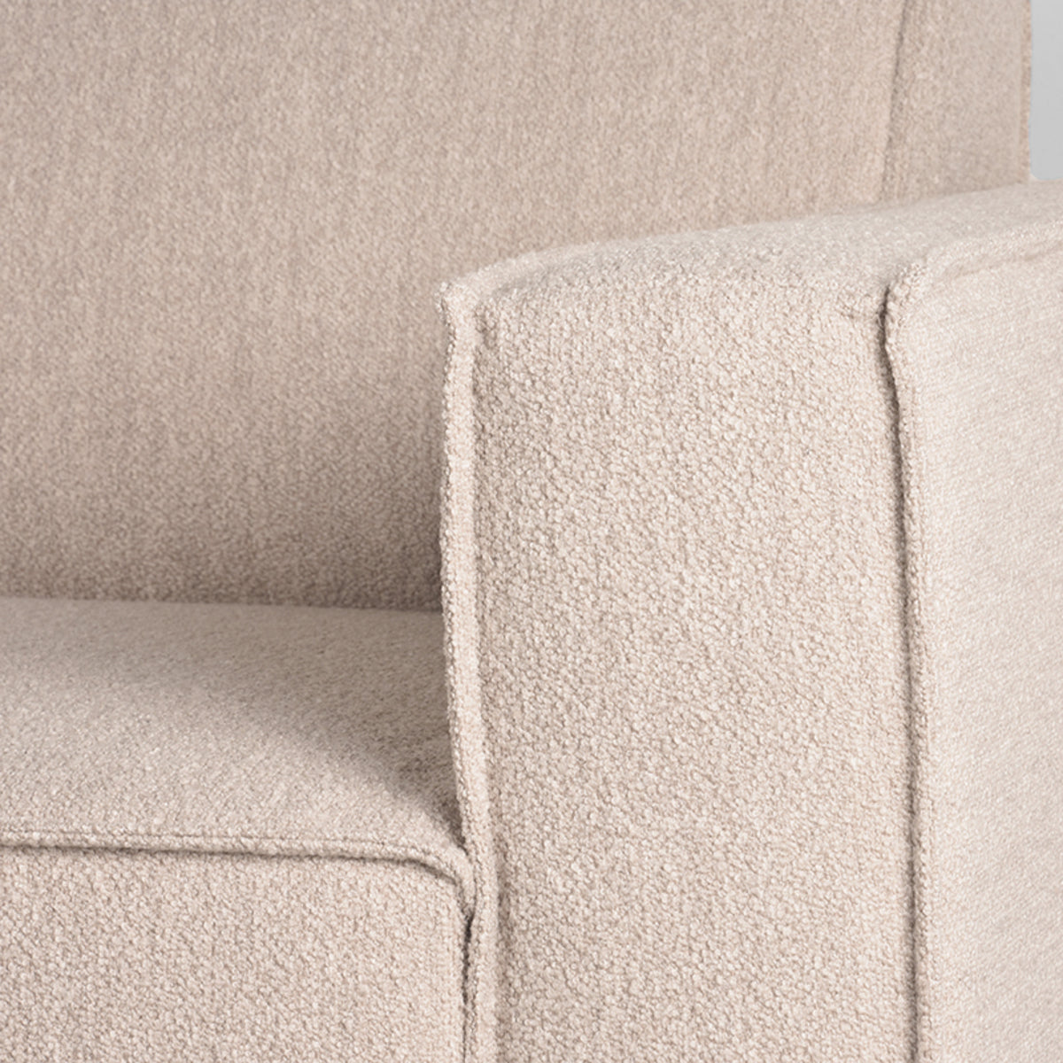 LABEL51 Hoekbank Kay - Naturel - Boucle - Links van LABEL51 – Luxe comfort op maat van PureWonen. Vraag naar de beste prijs.