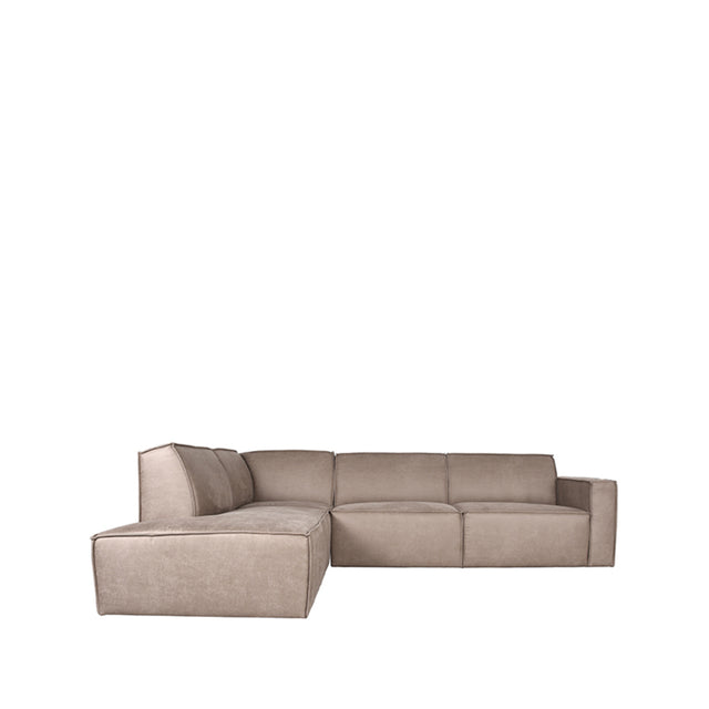LABEL51 Hoekbank Kay - Taupe - Microfiber - Links van LABEL51 – Luxe comfort op maat van PureWonen. Vraag naar de beste prijs.