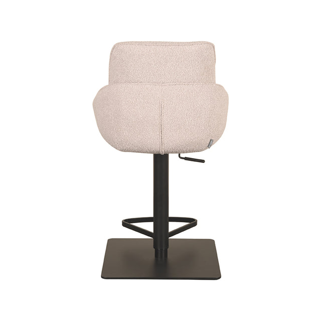 LABEL51 Barkruk Beauty - Naturel - Boucle - Gaslift van LABEL51 – Luxe comfort op maat van PureWonen. Vraag naar de beste prijs.