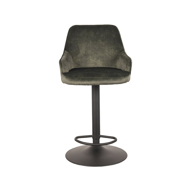 LABEL51 Barkruk Fender - Hunter - Velours - Gaslift van LABEL51 – Luxe comfort op maat van PureWonen. Vraag naar de beste prijs.