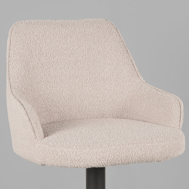 LABEL51 Barkruk Fender - Naturel - Boucle - Gaslift van LABEL51 – Luxe comfort op maat van PureWonen. Vraag naar de beste prijs.