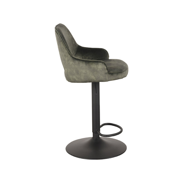 LABEL51 Barkruk Fer - Hunter - Velours - Gaslift van LABEL51 – Luxe comfort op maat van PureWonen. Vraag naar de beste prijs.