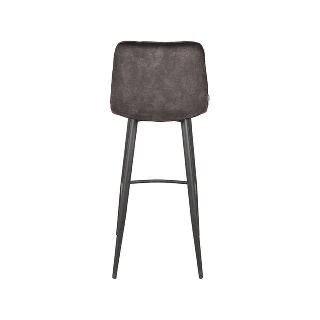 LABEL51 Barkruk Jelt - Antraciet - Velours - Zithoogte 78 van LABEL51 – Luxe comfort op maat van PureWonen. Vraag naar de beste prijs.