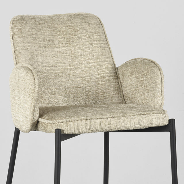 LABEL51 Barkruk Joni - Beige - Elegance - Zithoogte 78 van LABEL51 – Luxe comfort op maat van PureWonen. Vraag naar de beste prijs.