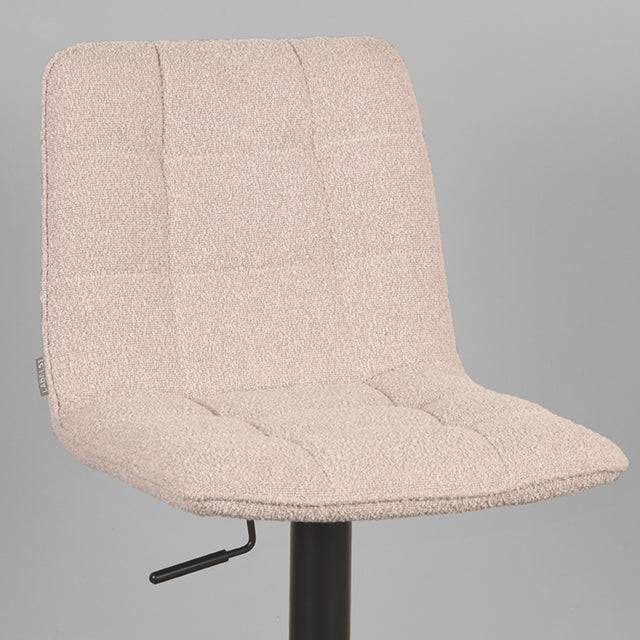 LABEL51 Barkruk Juul - Naturel - Boucle - Gaslift van LABEL51 – Luxe comfort op maat van PureWonen. Vraag naar de beste prijs.