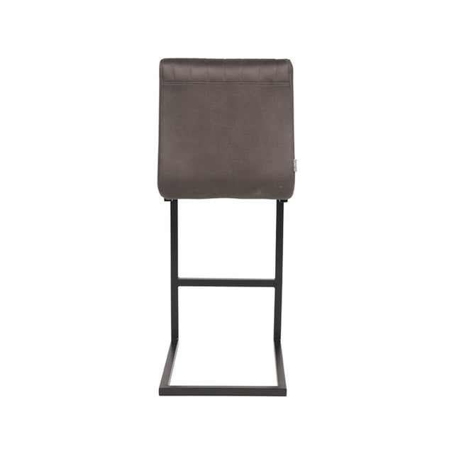 LABEL51 Barkruk Milo - Antraciet - Microfiber - Zithoogte 65 van LABEL51 – Luxe comfort op maat van PureWonen. Vraag naar de beste prijs.