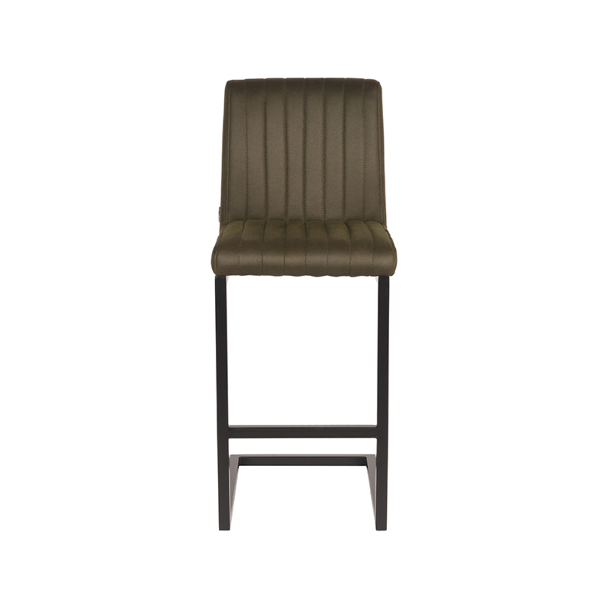 LABEL51 Barkruk Milo - Army green - Microfiber - Zithoogte 65 van LABEL51 – Luxe comfort op maat van PureWonen. Vraag naar de beste prijs.