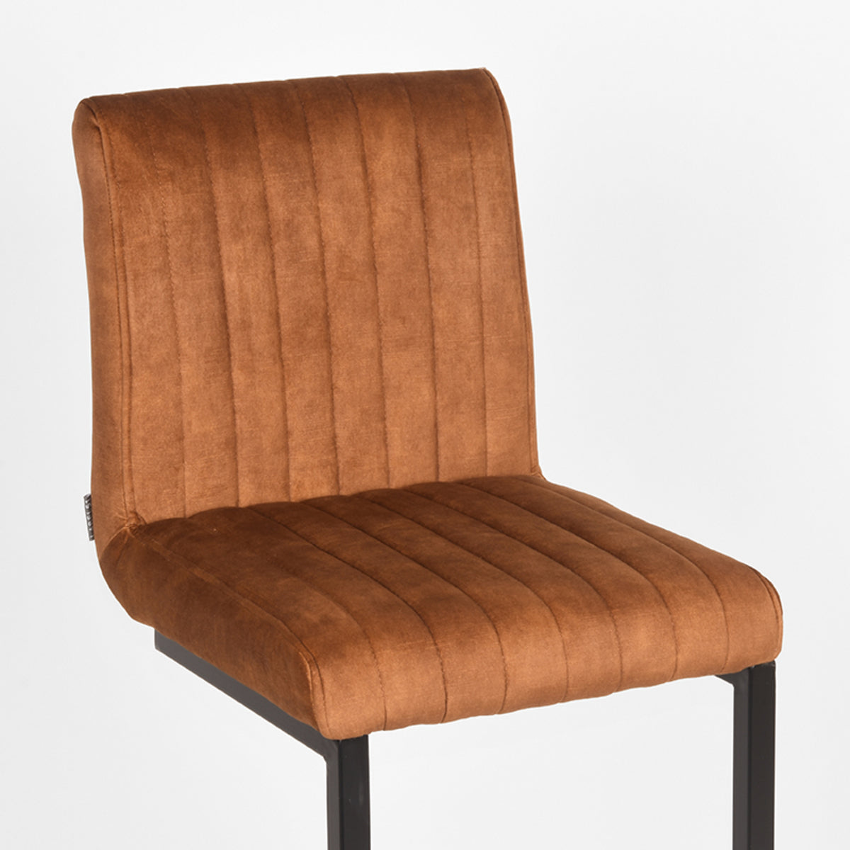LABEL51 Barkruk Milo - Oker - Velours - Zithoogte 65 van LABEL51 - laagste prijs offerte van PureWonen