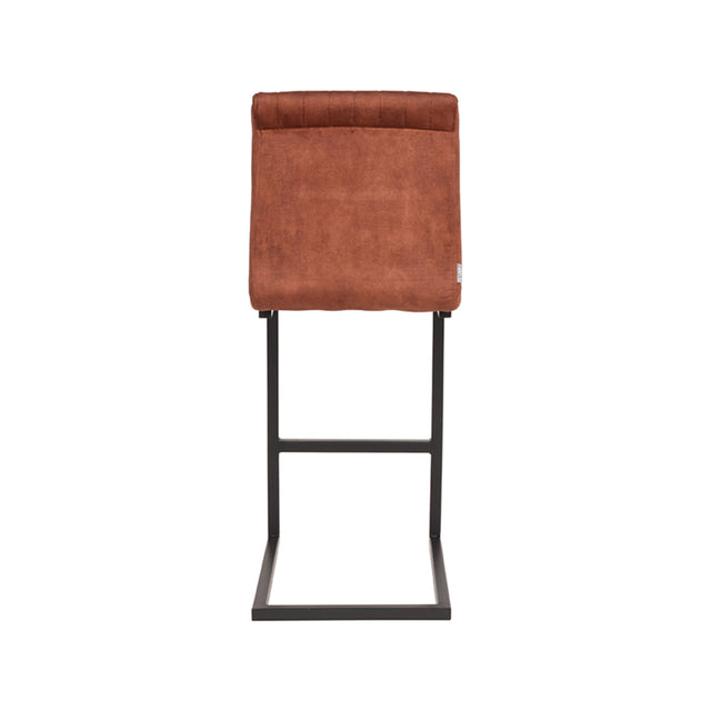LABEL51 Barkruk Milo - Rust - Velours - Zithoogte 65 van LABEL51 – Luxe comfort op maat van PureWonen. Vraag naar de beste prijs.
