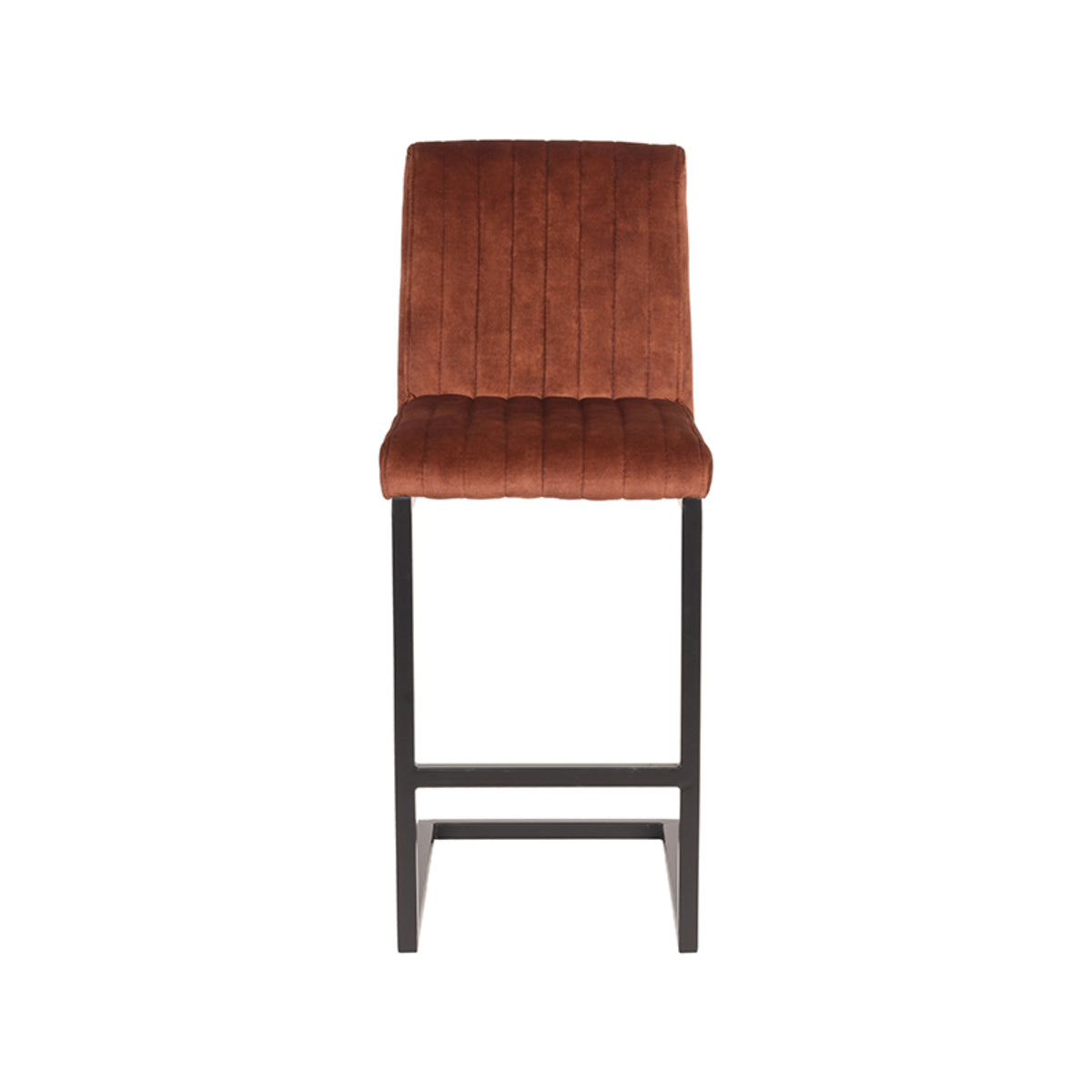 LABEL51 Barkruk Milo - Rust - Velours - Zithoogte 65 van LABEL51 – Luxe comfort op maat van PureWonen. Vraag naar de beste prijs.