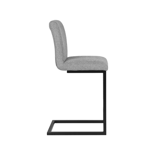 LABEL51 Barkruk Milo - Zinc - Synthetisch - Zithoogte 65 van LABEL51 – Luxe comfort op maat van PureWonen. Vraag naar de beste prijs.