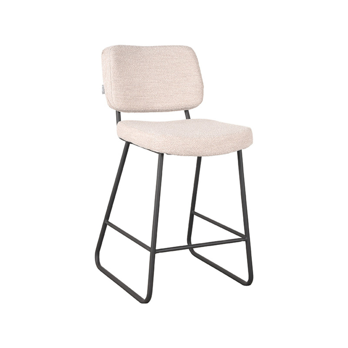 LABEL51 Barkruk Noah - Naturel - Boucle - Zithoogte 65 van LABEL51 - laagste prijs offerte van PureWonen