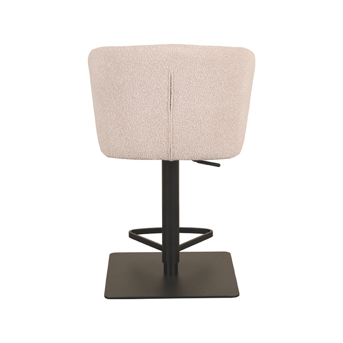 LABEL51 Barkruk Wave - Naturel - Boucle - Gaslift van LABEL51 - laagste prijs offerte van PureWonen