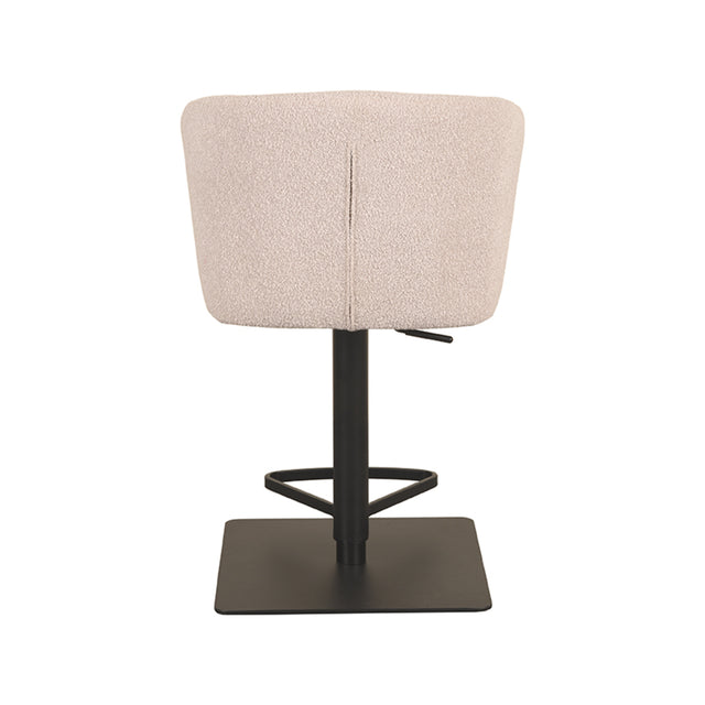 LABEL51 Barkruk Wave - Naturel - Boucle - Gaslift van LABEL51 - laagste prijs offerte van PureWonen