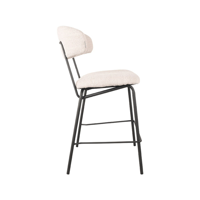 LABEL51 Barkruk Zack - Naturel - Boucle - Zithoogte 65 van LABEL51 – Luxe comfort op maat van PureWonen. Vraag naar de beste prijs.