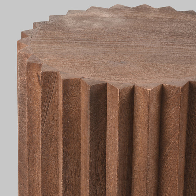 LABEL51 Bijzettafel Novan - Espresso - Mangohout - 35 cm van LABEL51 - laagste prijs offerte van PureWonen