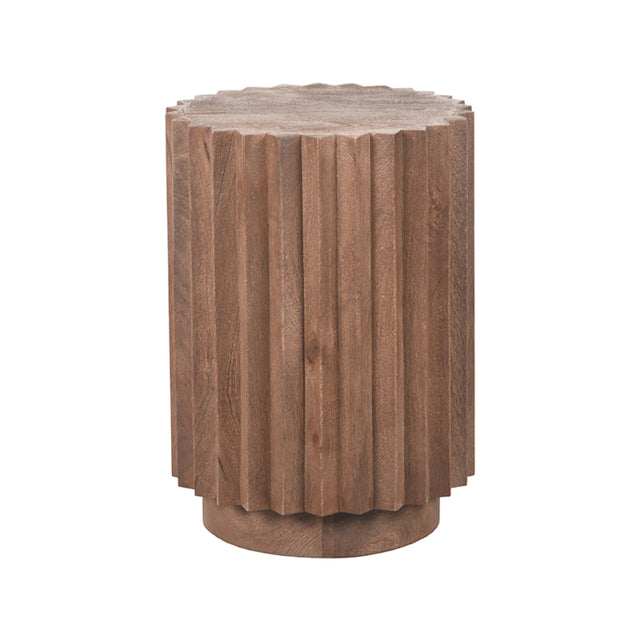 LABEL51 Bijzettafel Novan - Espresso - Mangohout - 35 cm van LABEL51 - laagste prijs offerte van PureWonen