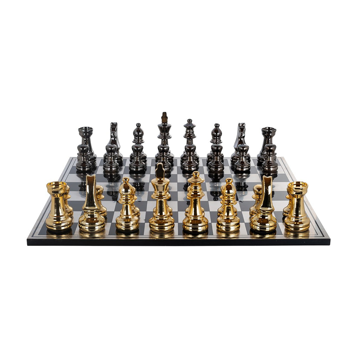 Schaakbord Saray (Black/gold) van Richmond Interiors – Luxe comfort op maat van PureWonen. Vraag naar de beste prijs.