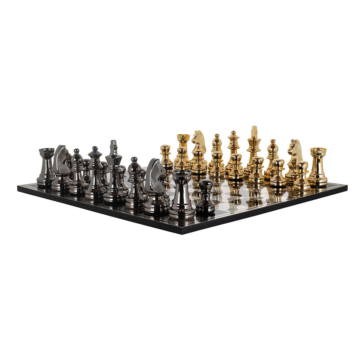 Schaakbord Saray (Black/gold) van Richmond Interiors – Luxe comfort op maat van PureWonen. Vraag naar de beste prijs.