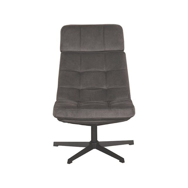 LABEL51 Fauteuil Alvar - Antraciet - Cosmo - Excl. Hocker van LABEL51 – Luxe comfort op maat van PureWonen. Vraag naar de beste prijs.
