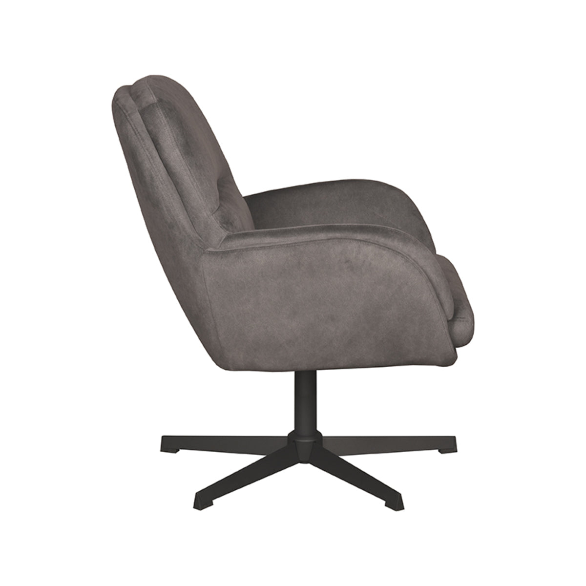 LABEL51 Fauteuil Moss - Antraciet - Cosmo van LABEL51 – Luxe comfort op maat van PureWonen. Vraag naar de beste prijs.