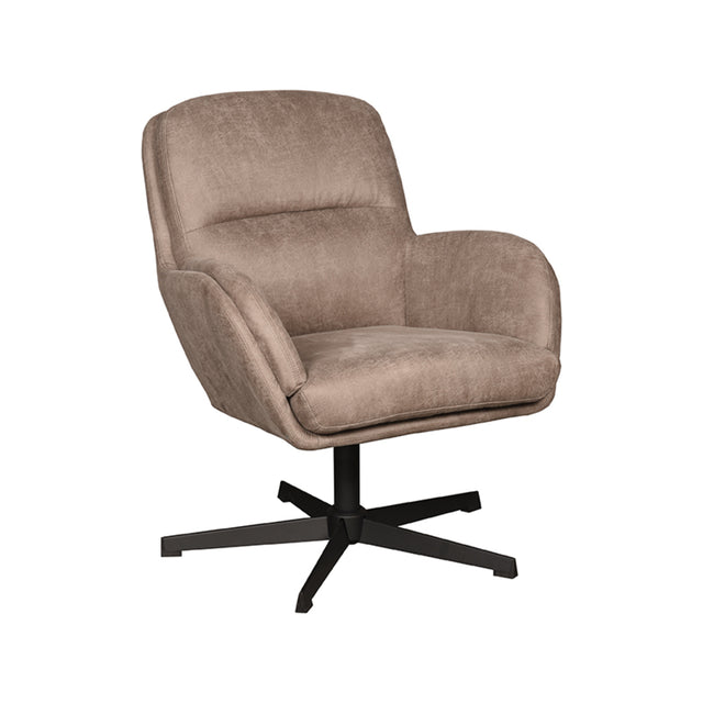 LABEL51 Fauteuil Moss - Taupe - Micro Suede van LABEL51 – Luxe comfort op maat van PureWonen. Vraag naar de beste prijs.