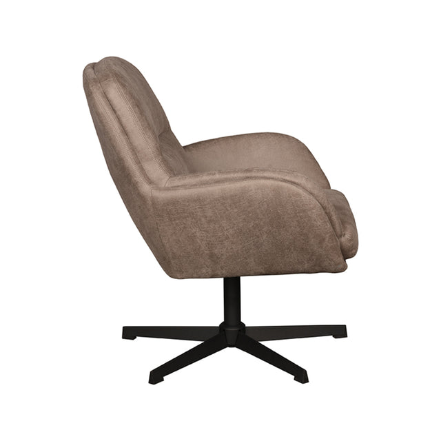 LABEL51 Fauteuil Moss - Taupe - Micro Suede van LABEL51 – Luxe comfort op maat van PureWonen. Vraag naar de beste prijs.