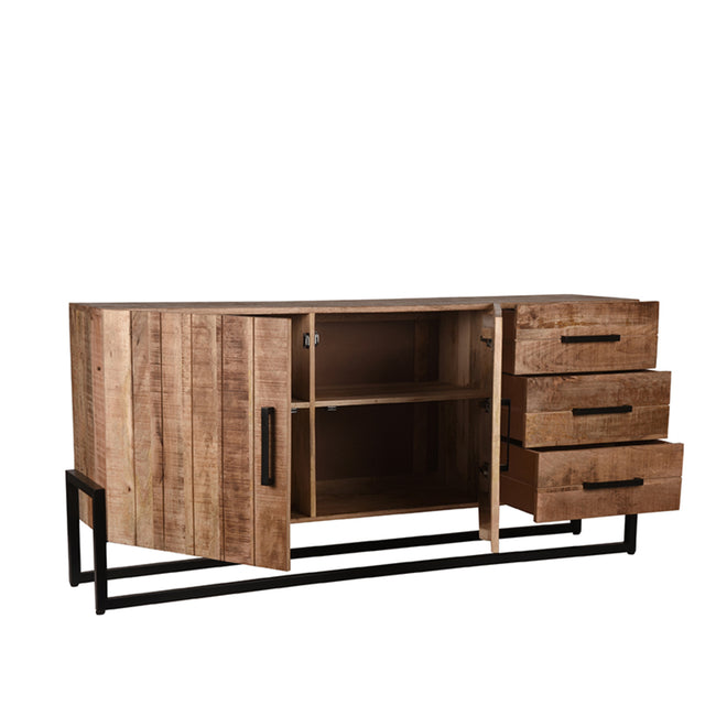 LABEL51 Dressoir Bolivia - Rough - Mangohout - Dressoir van LABEL51 - laagste prijs offerte van PureWonen