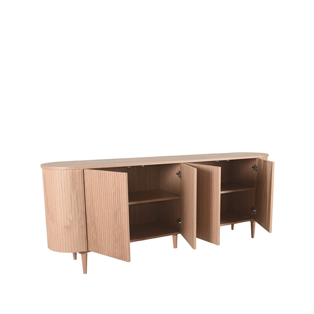 LABEL51 Dressoir Oliva - Naturel - Eiken - Dressoir 220 cm van LABEL51 – Luxe comfort op maat van PureWonen. Vraag naar de beste prijs.