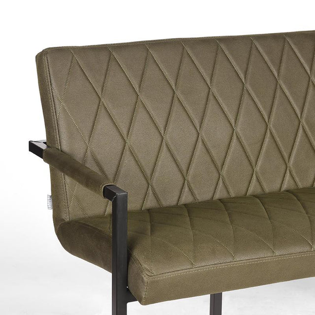 LABEL51 Eetkamerbank Denmark - Army green - Microfiber - 155 cm van LABEL51 – Luxe comfort op maat van PureWonen. Vraag naar de beste prijs.