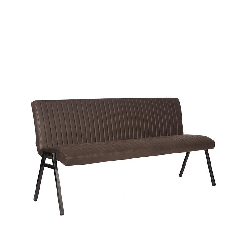 LABEL51 Eetkamerbank Matz - Antraciet - Microfiber - 175 cm van LABEL51 – Luxe comfort op maat van PureWonen. Vraag naar de beste prijs.