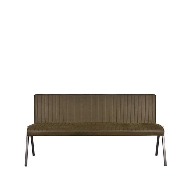 LABEL51 Eetkamerbank Matz - Army green - Microfiber - 175 cm van LABEL51 - laagste prijs offerte van PureWonen