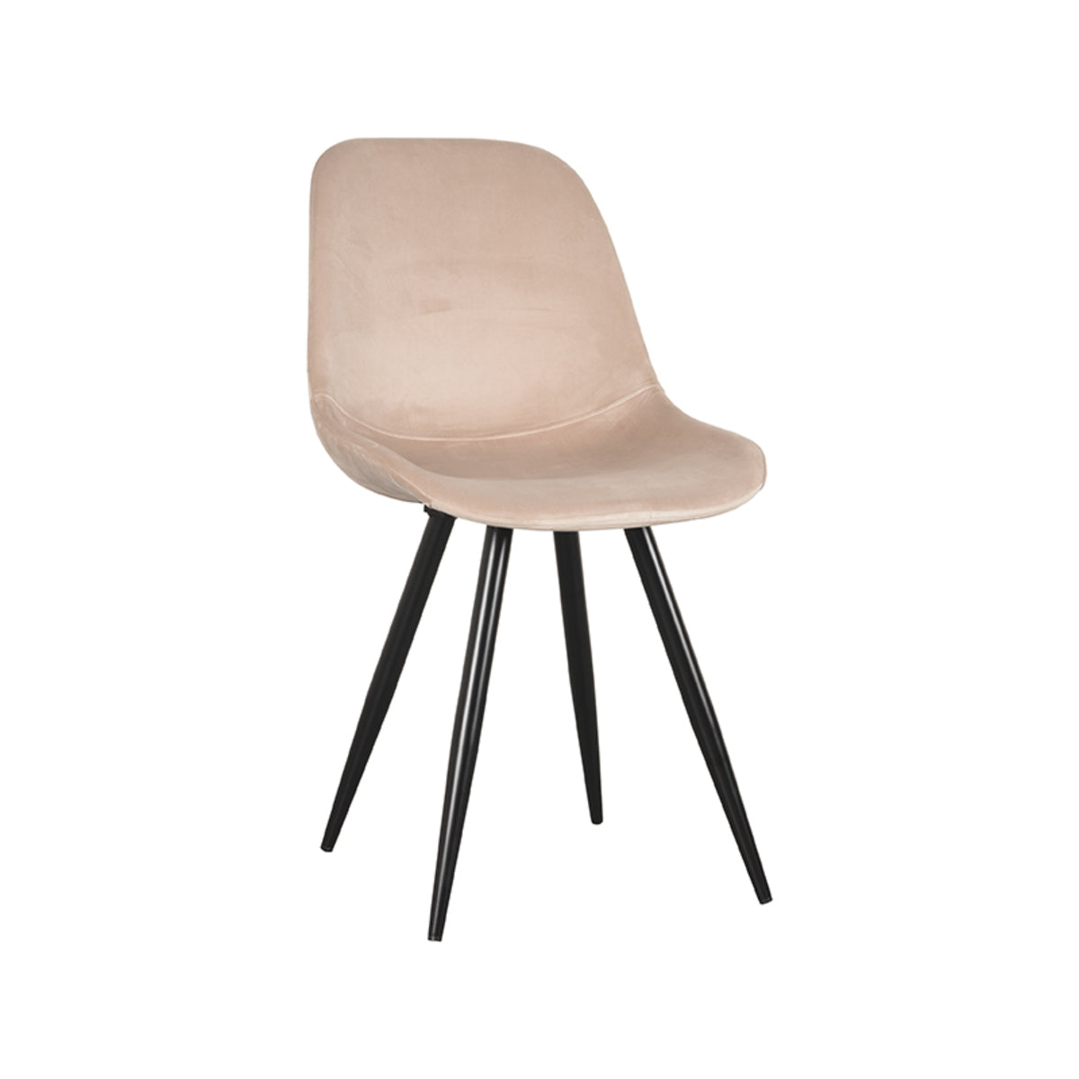 LABEL51 Eetkamerstoel Capri - Zand - Fluweel van LABEL51 - laagste prijs offerte van PureWonen
