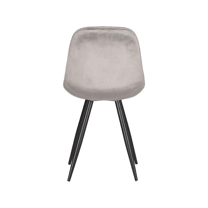 LABEL51 Eetkamerstoel Capri - Grijs - Fluweel van LABEL51 – Luxe comfort op maat van PureWonen. Vraag naar de beste prijs.