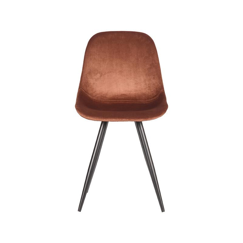 LABEL51 Eetkamerstoel Capri - Rust - Fluweel van LABEL51 – Luxe comfort op maat van PureWonen. Vraag naar de beste prijs.