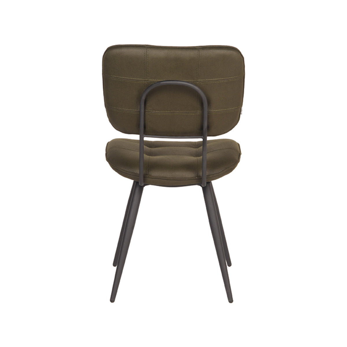 LABEL51 Eetkamerstoel Gus - Army green - Microfiber van LABEL51 – Luxe comfort op maat van PureWonen. Vraag naar de beste prijs.