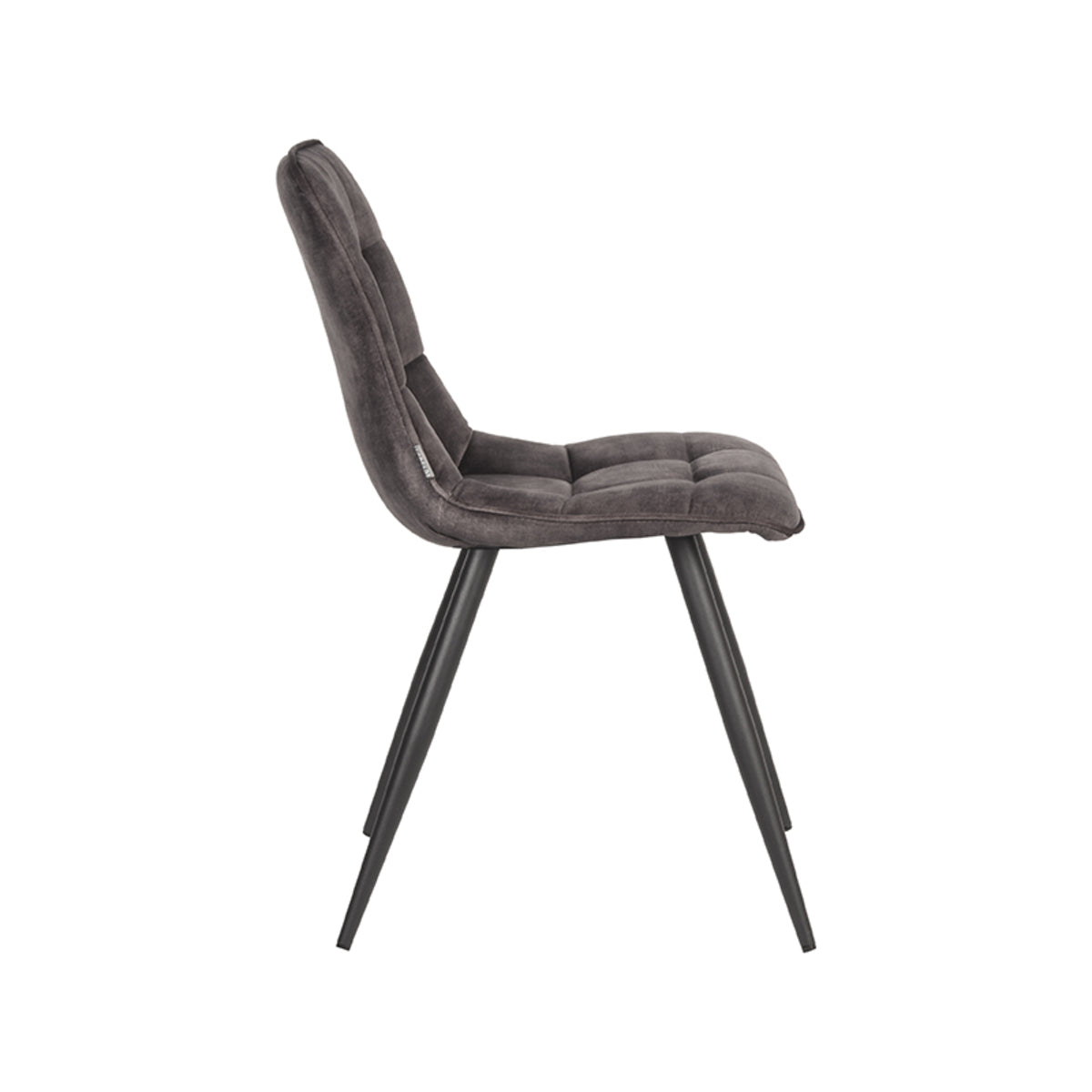 LABEL51 Eetkamerstoel Jelt - Antraciet - Velours van LABEL51 – Luxe comfort op maat van PureWonen. Vraag naar de beste prijs.